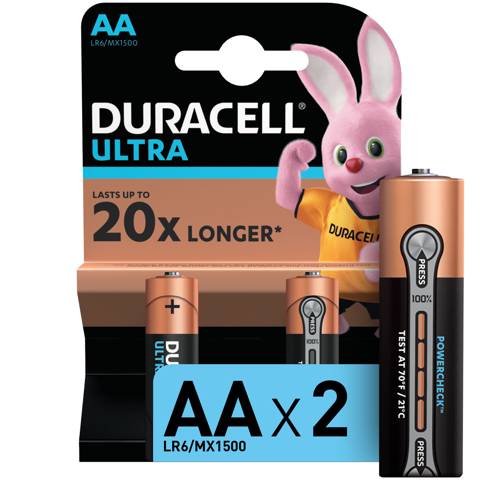 Батарейка Duracell Ultra АА уп.2шт - фото 1