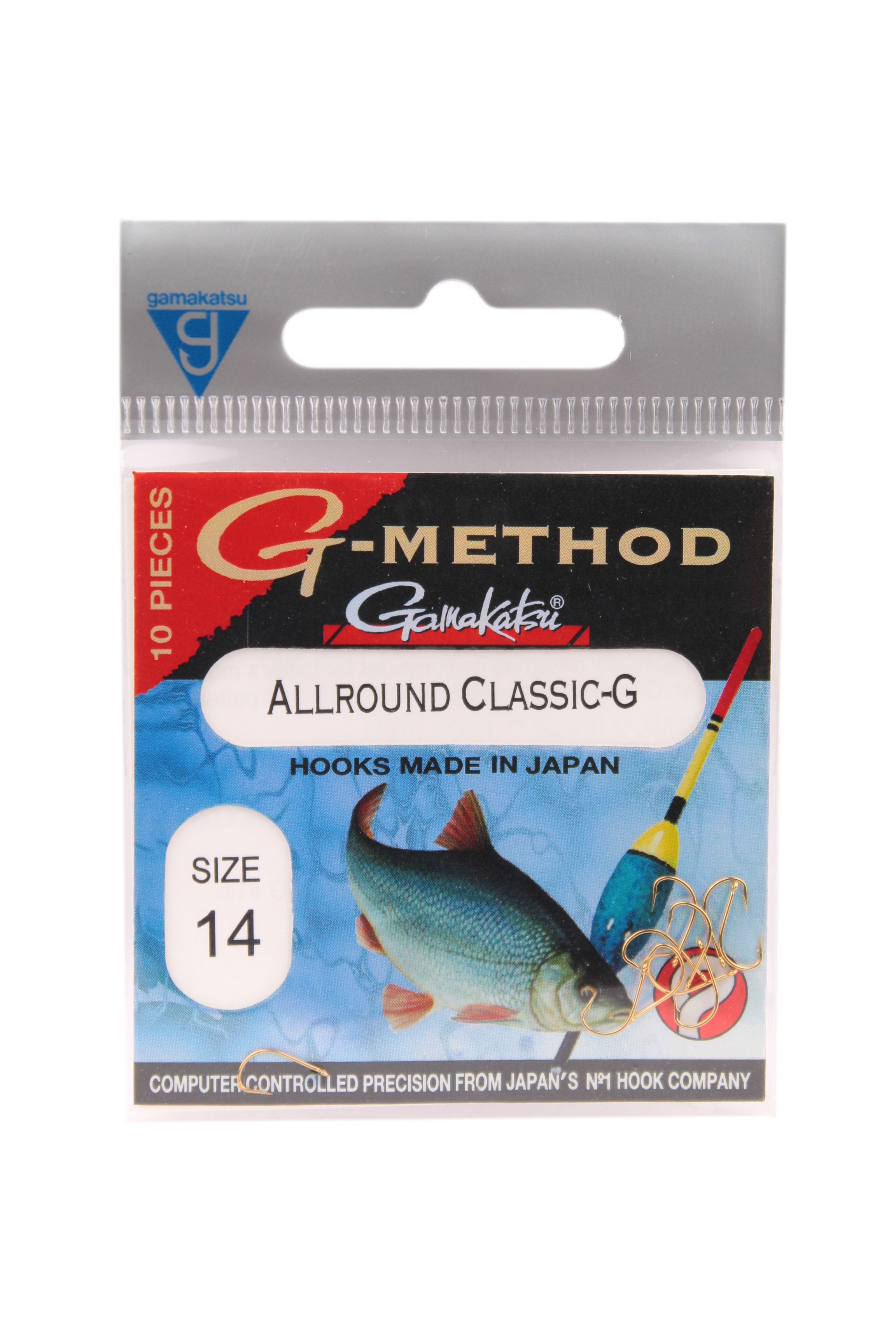 Крючок Gamakatsu G-Method allround gold №14 - фото 1