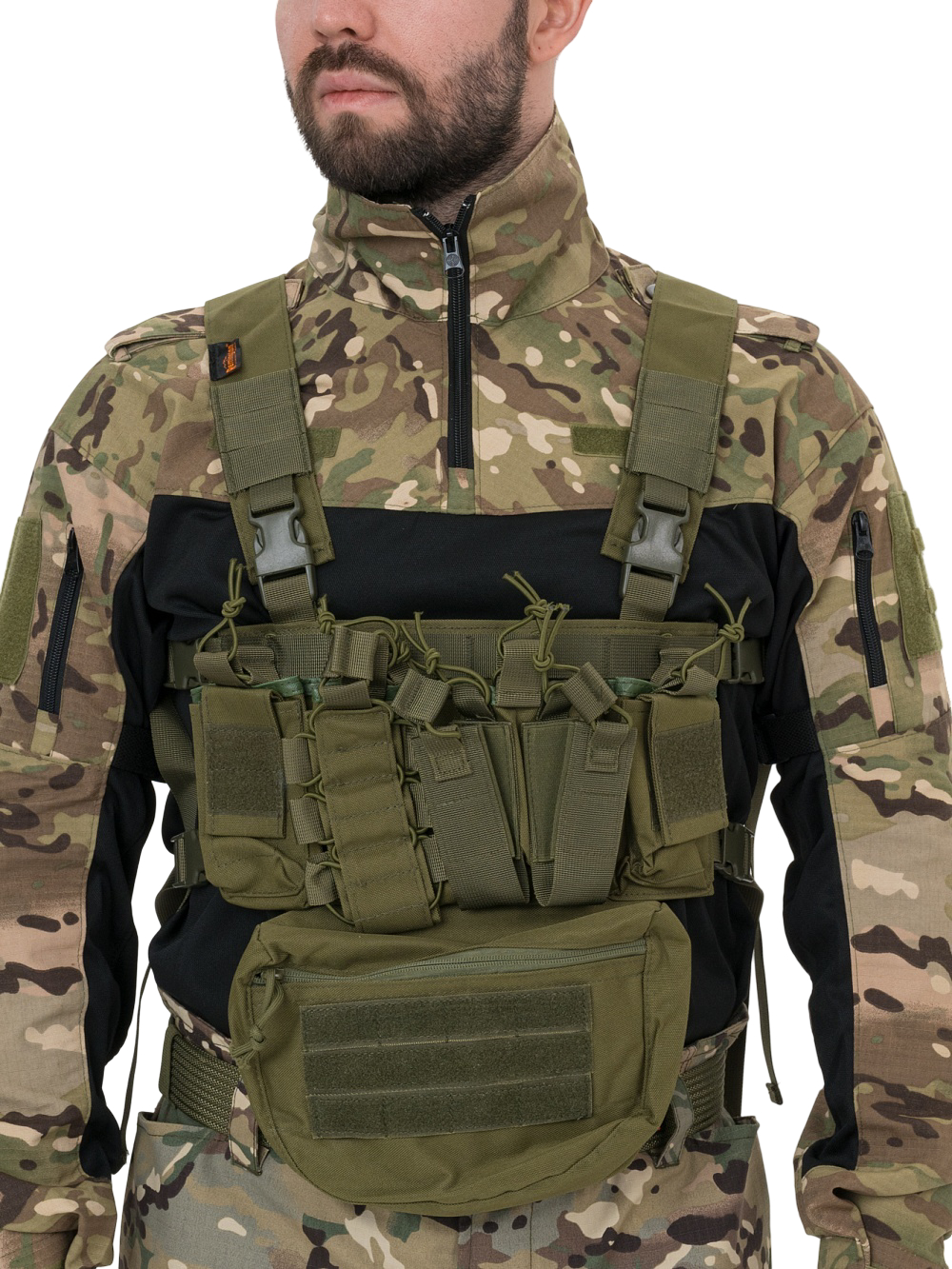 Разгрузка Remington нагрудная тактич с подсумком Rifle Tactical Vest Army Green - фото 1