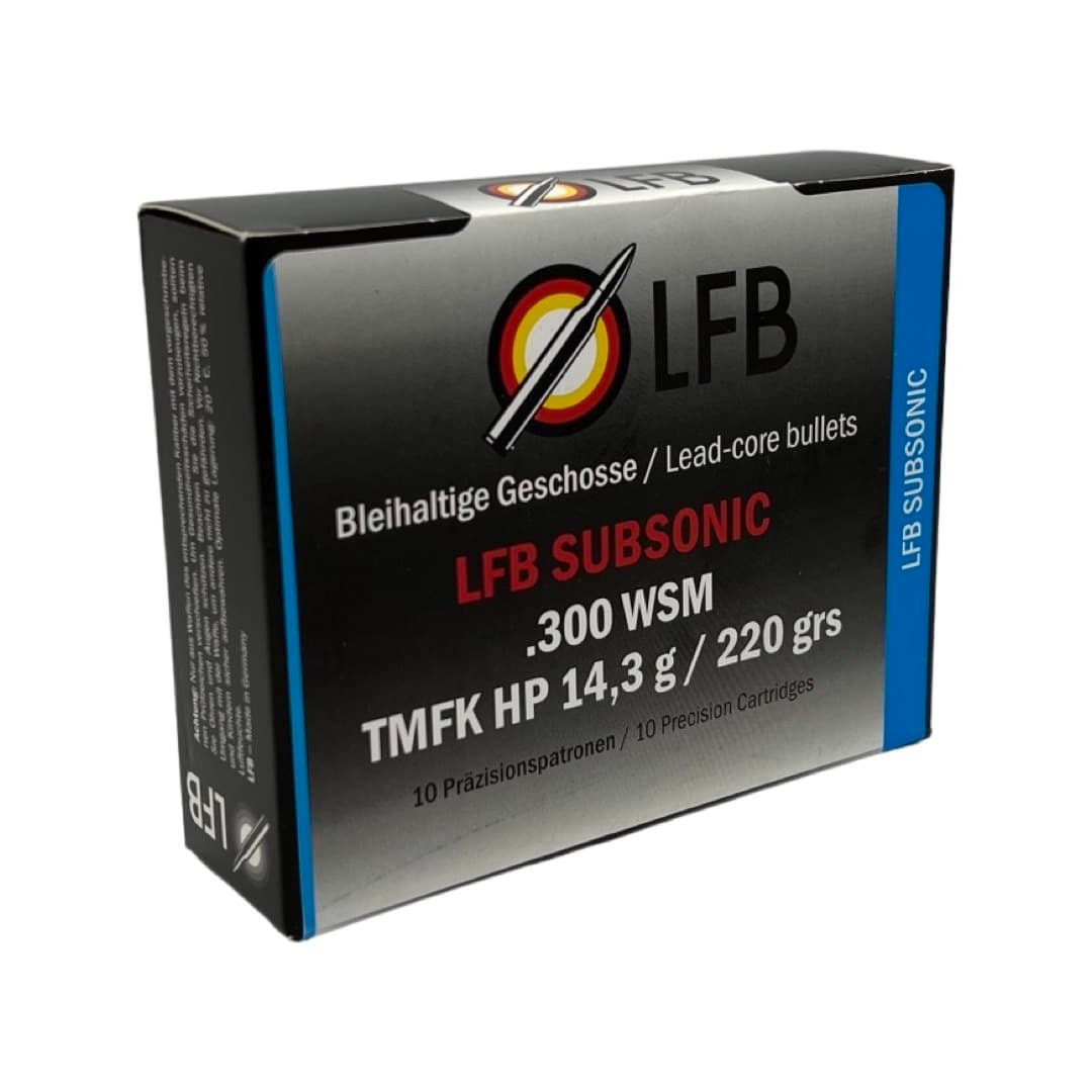 Патрон 300 WSM LFB Subsonic TMFK HP 14,3 гр - фото 1