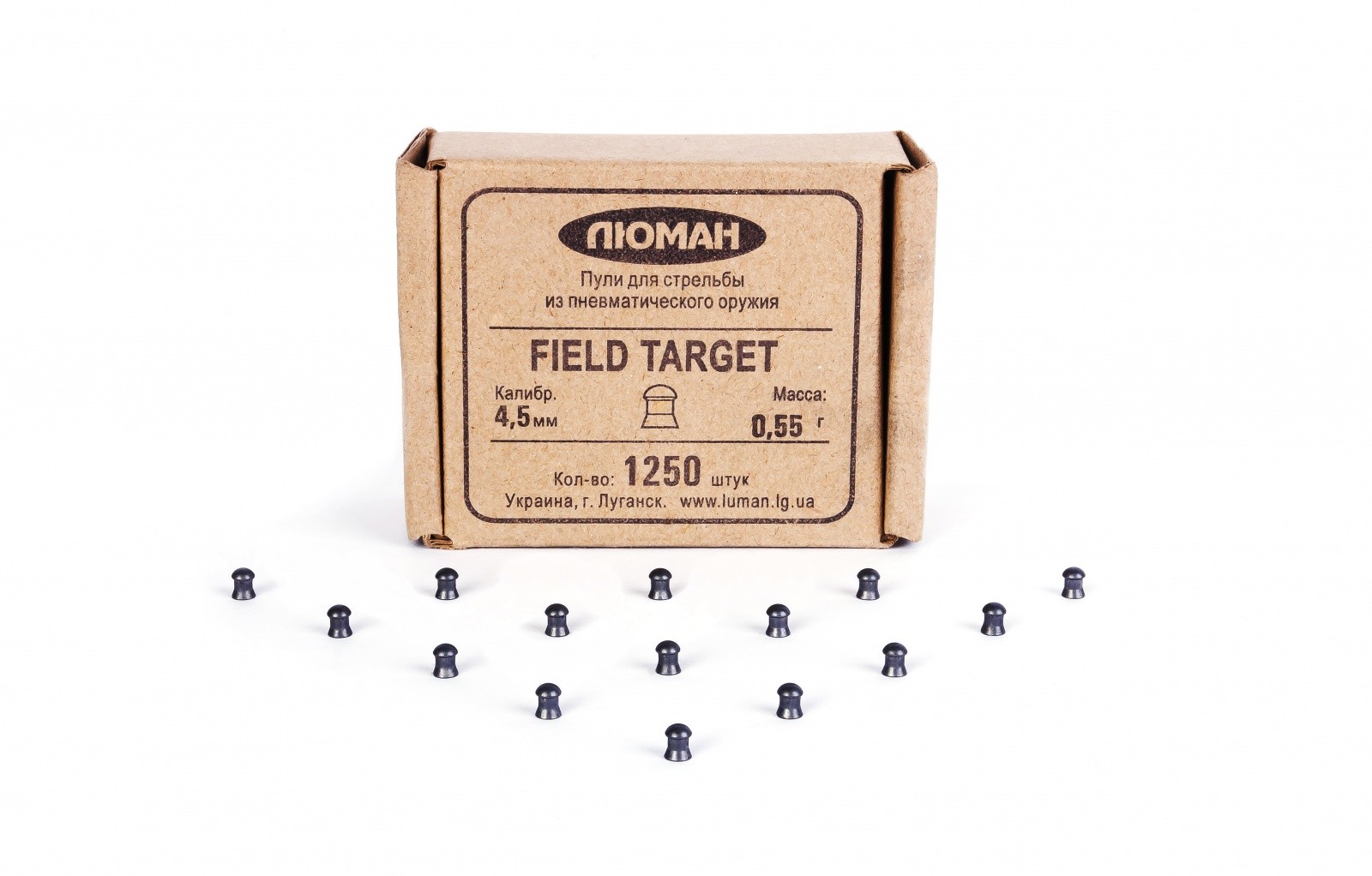 Пульки Люман Field Target 0,55 гр 1250 шт