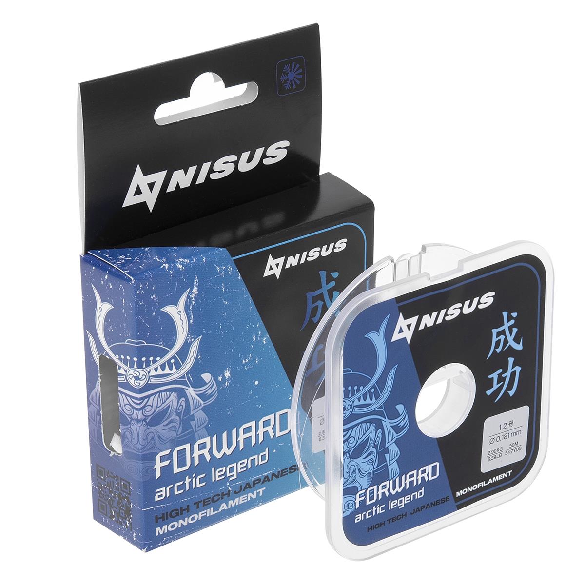 МП Леска FORWARD ARCTIC LEGEND 0,203mm/50m Nylon Transparent (N-FAG-0.203-50) Ni - фото 1