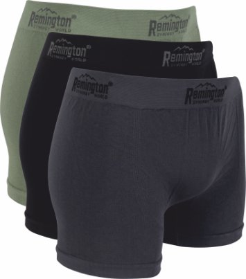 Трусы Remington боксеры мужские уп. 3 шт серый черный зеленый - фото 1