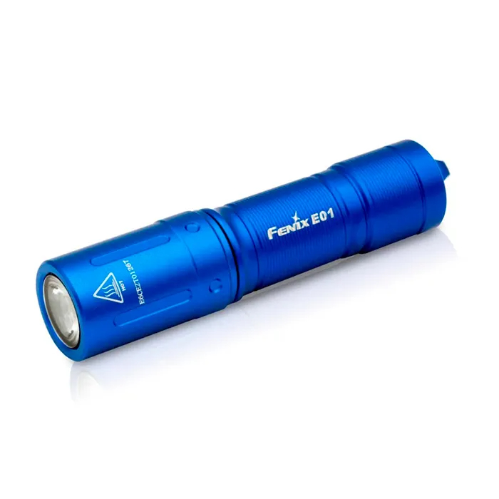 Фонарь Fenix E01 V2.0 синий 100 люмен - фото 1