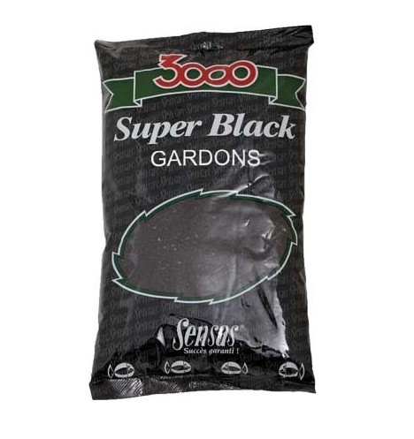 Прикормка Sensas 3000 1кг Super black gardonc  - фото 1