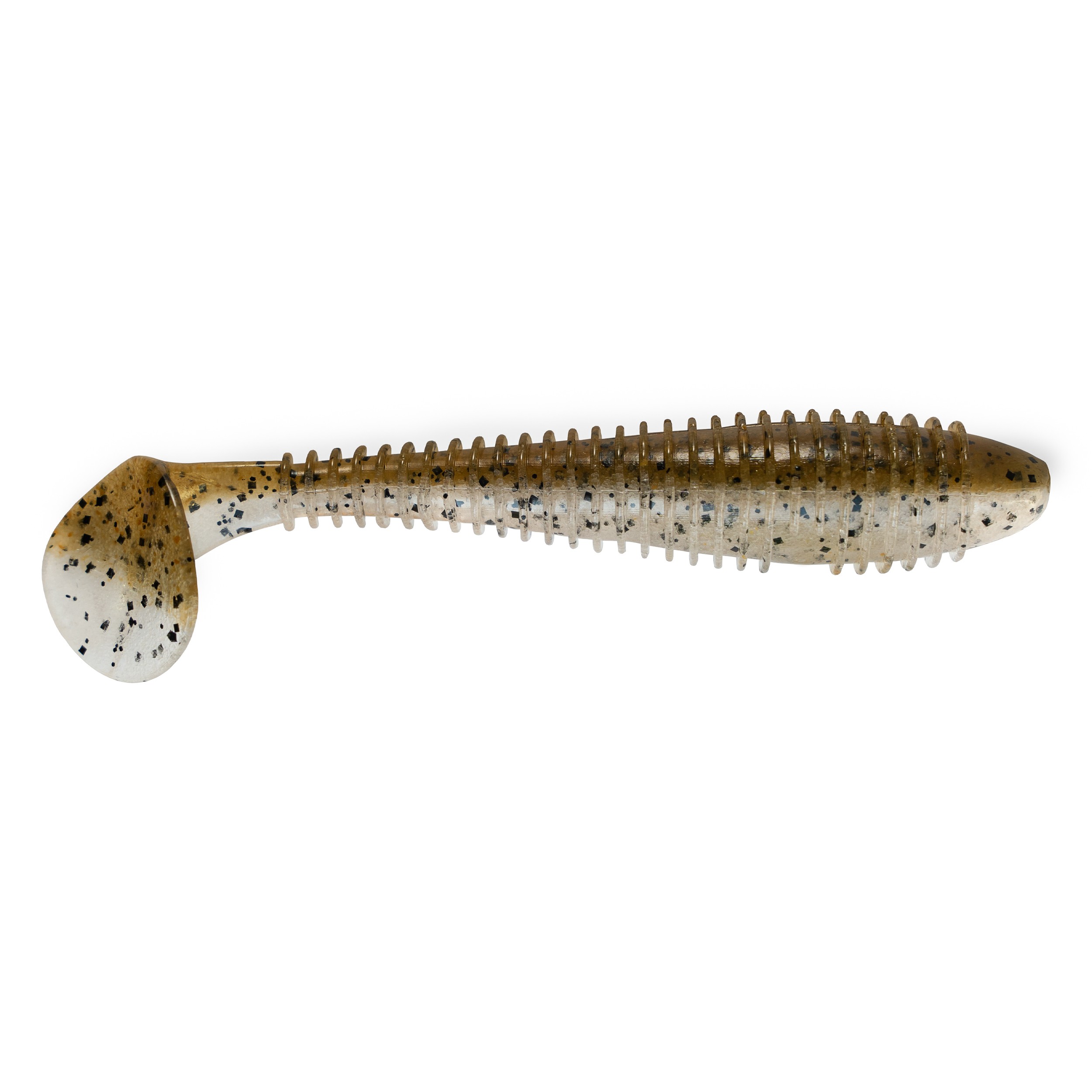 Приманка Keitech виброхвост Swing impact fat 2,8" 414T Green Pumpkin PP Shad - фото 1