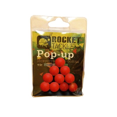 Бойлы Rocket Baits Pop-up 14мм красные - фото 1