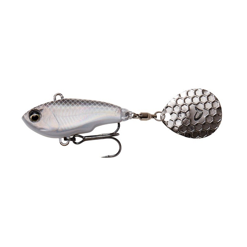 Тейл-спиннер Savage Gear Fat tail spin 6,5см 16гр sinking white silver