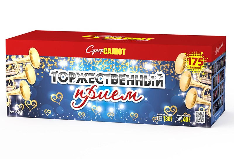 Батареи салютов Супер Салют Торжественный прием 175 залпов 1/1/1 - фото 1