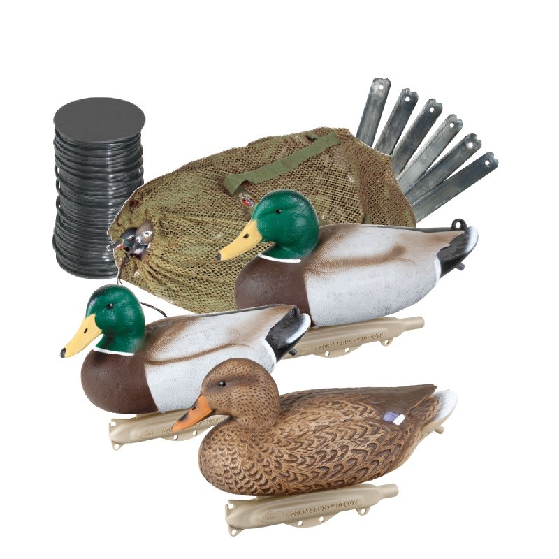 Подсадная утка Flambeau Classic Mallard Kit комплект 6шт с набором грузов - фото 1