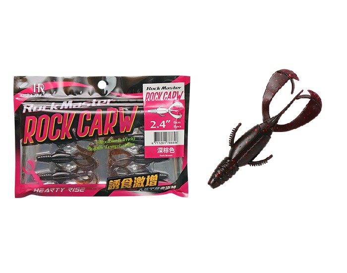 МП Приманка Силиконовая Hearty Rise Rock Master - Rock Carw 2.4 #01 Dark Red - фото 1