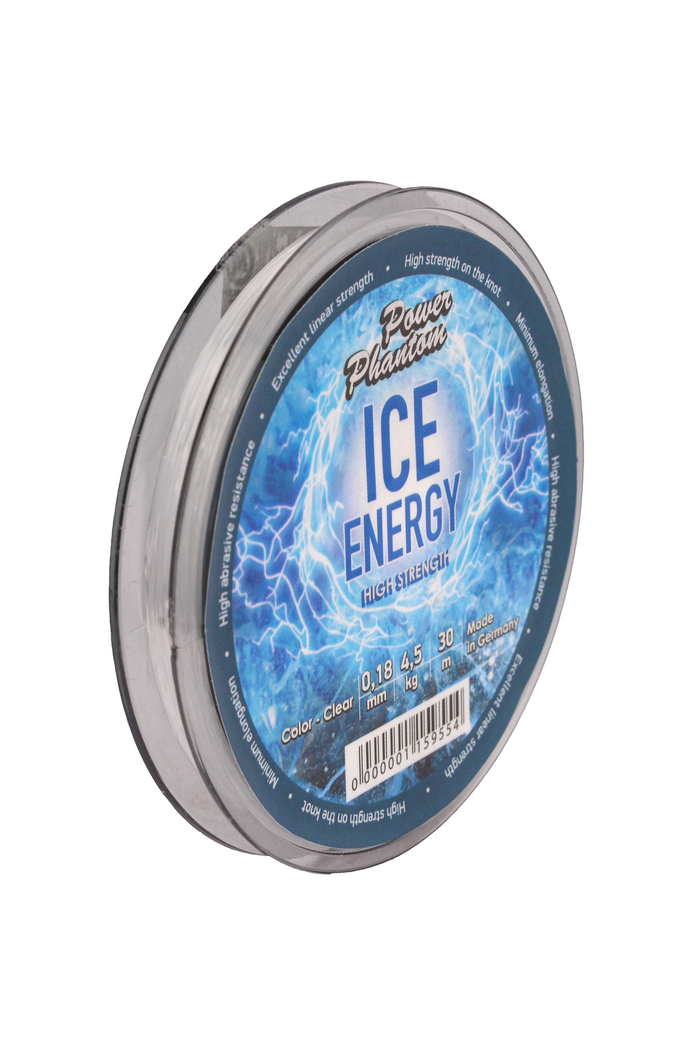 Леска Power Phantom Ice Energy clear 30м 0,18мм, 4,5кг
