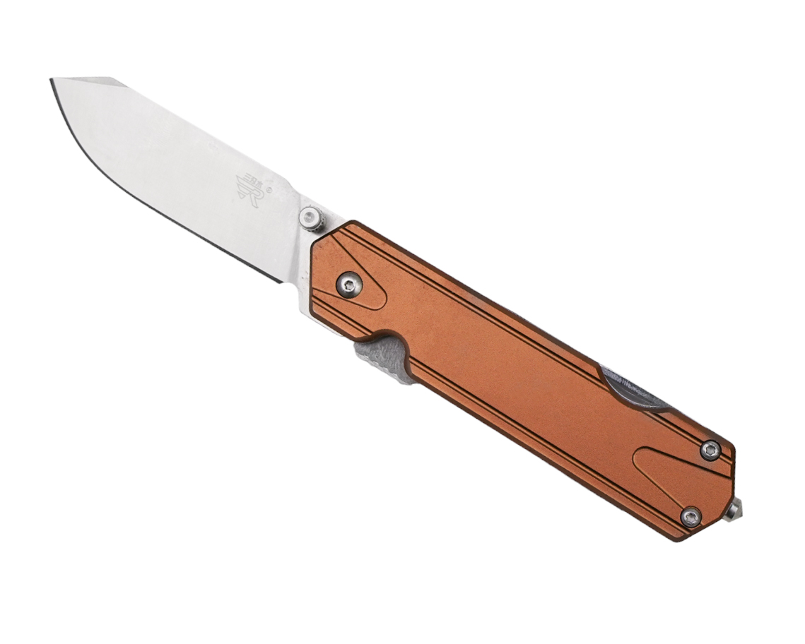 Нож Sanrenmu 7117LUX-LY-T5 складной сталь 12C27 Matte coppery brown - фото 7