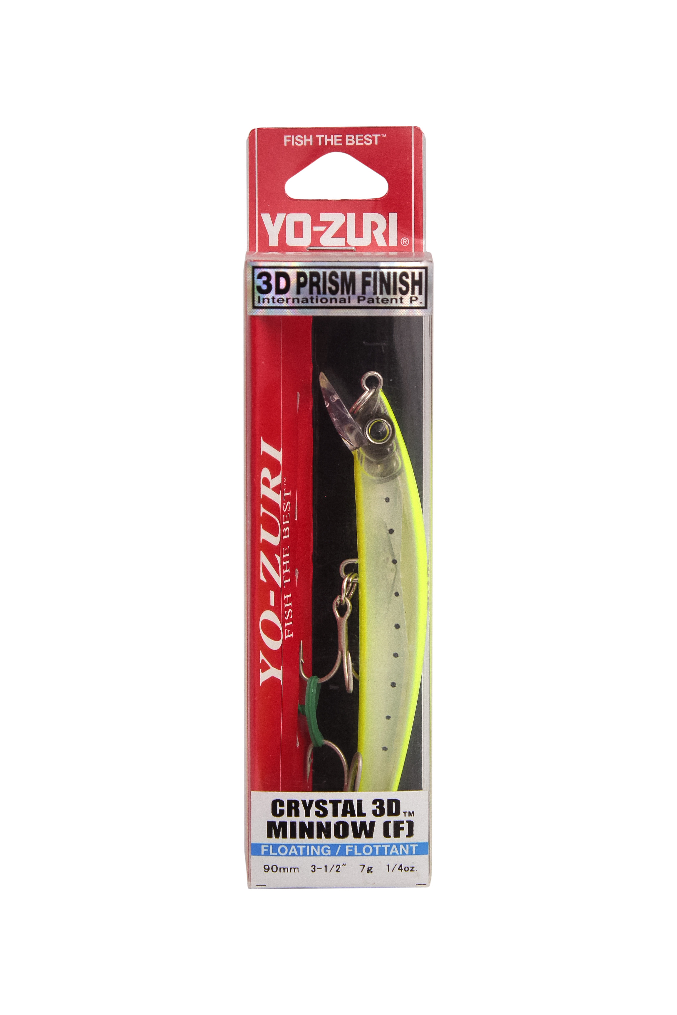 Воблер Yo-Zuri Crystal 3D Minnow 90F F1145-GHCS