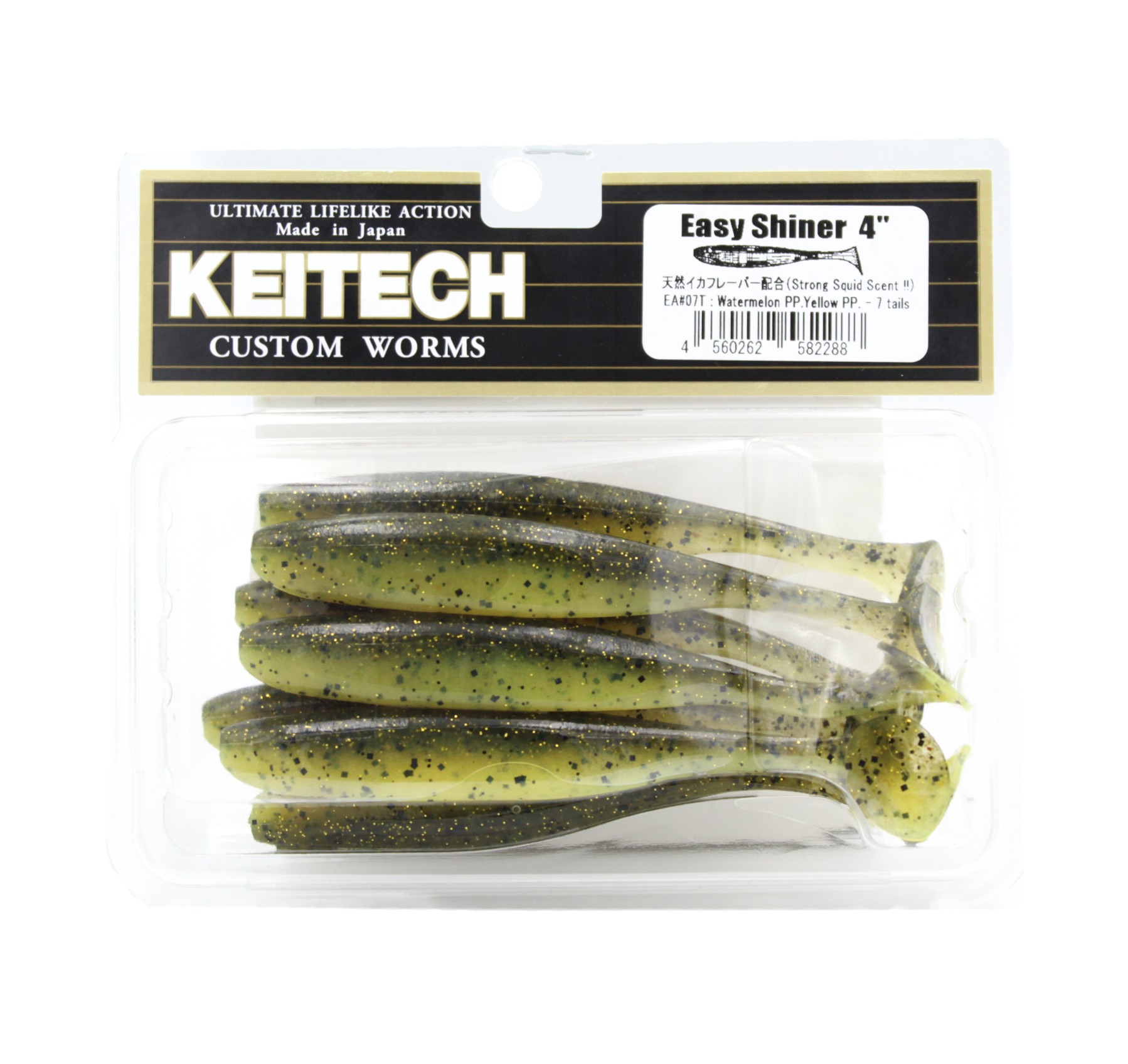 МП Приманка Keitech виброхвост Easy shiner 4" EA07 watermelon PP/yellow P - фото 1