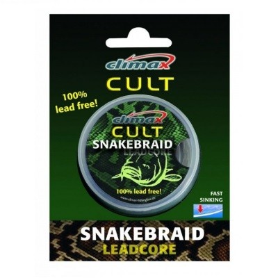Лидкор Climax Snakebraid weed 10м 40lbs без свинца - фото 1