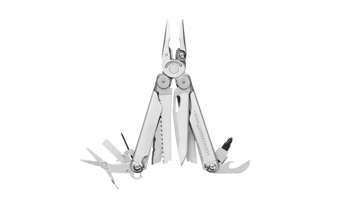 Мультиинструмент Leatherman Wave Plus Stainless 18 инстр чехол нейлон box - фото 1