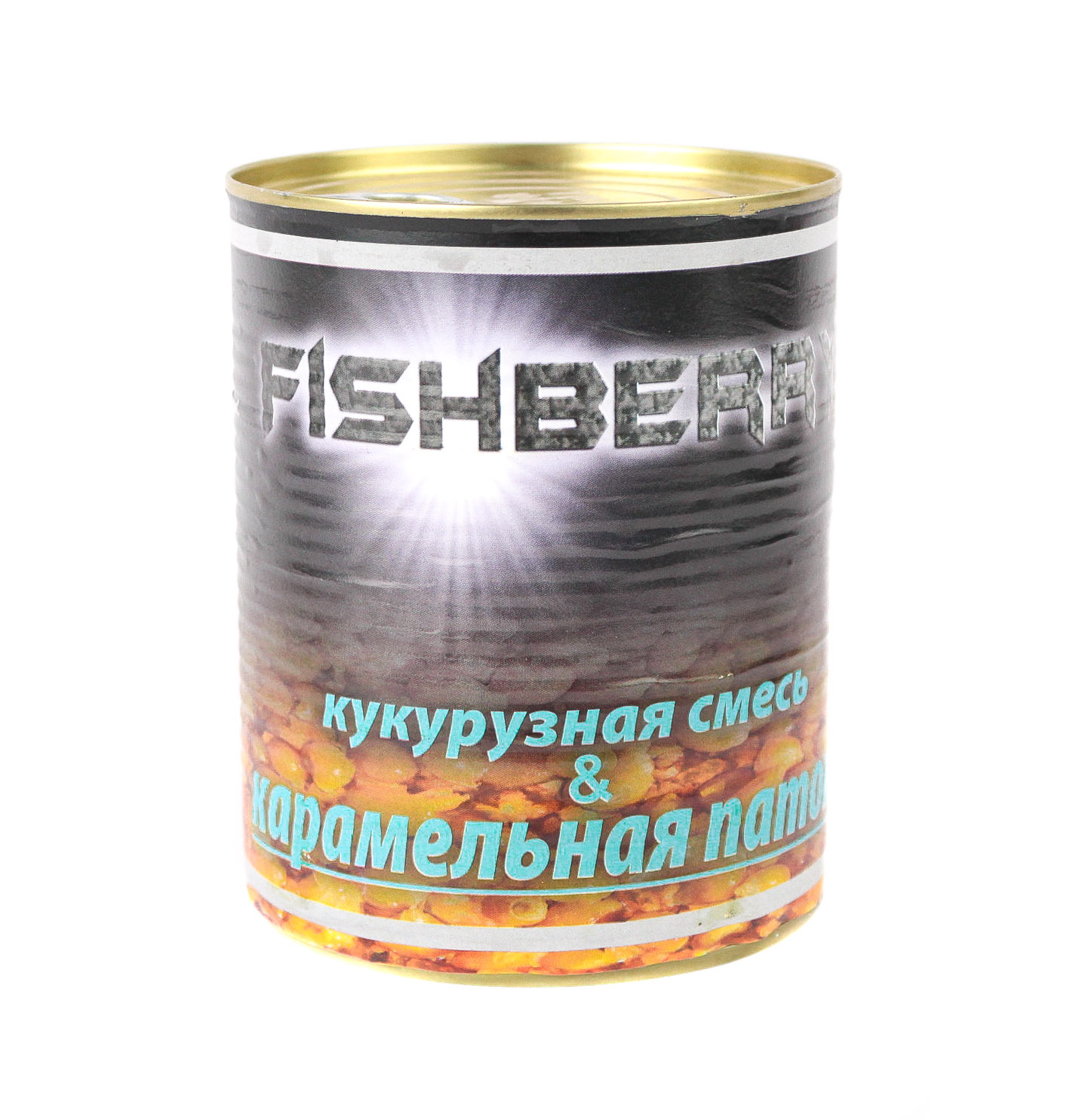 Консервированная зерновая смесь Fish Berry кукуруза в карамельной патоке 900мл - фото 1