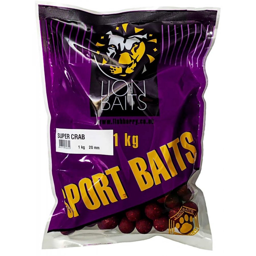 Бойлы Lion Baits Sport super crab 20мм 1кг - фото 1