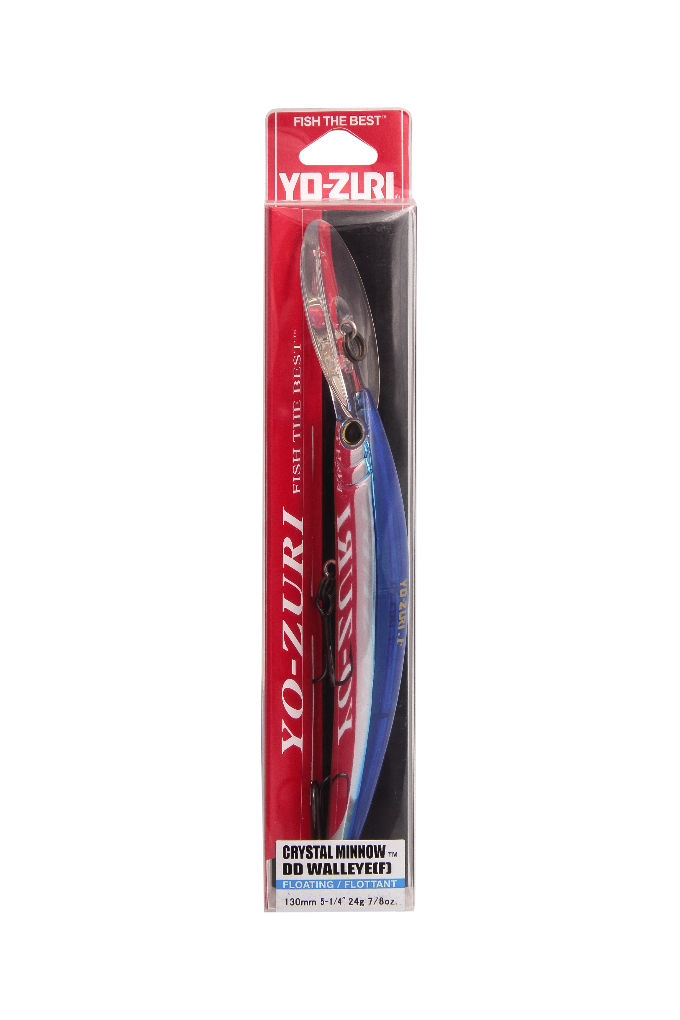 Воблер Yo-Zuri Crystal minnow deep diver walleye F 130мм R1301 BT - фото 1