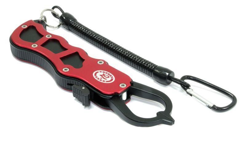 Захват для рыбы Grows culture Lip grip aluminum 6.5" красный - фото 1