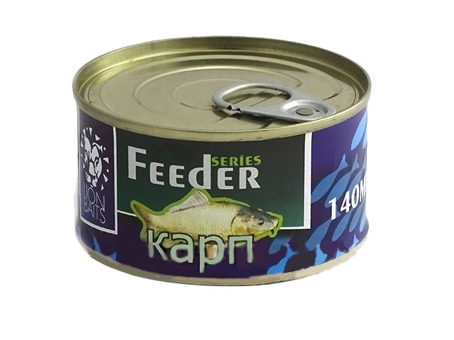 Консервированная зерновая смесь Lion Baits feeder карп 140мл - фото 1