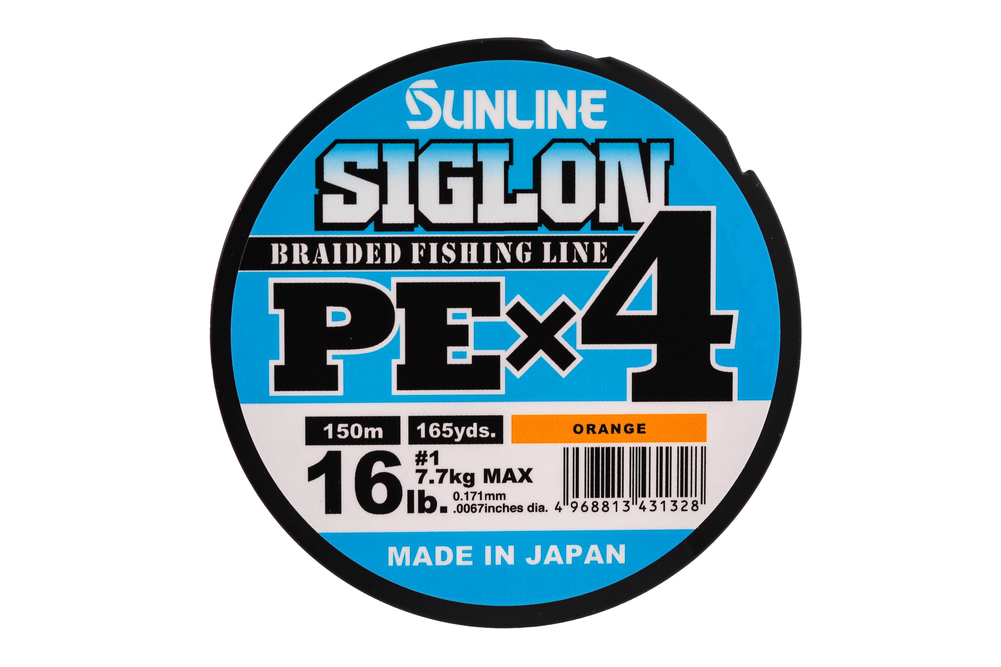 Шнур Sunline Siglon PEх4 orange 150м 1,0 16lb