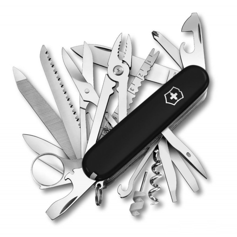 Нож Victorinox SwissChamp 91мм 33 функций черный - фото 1