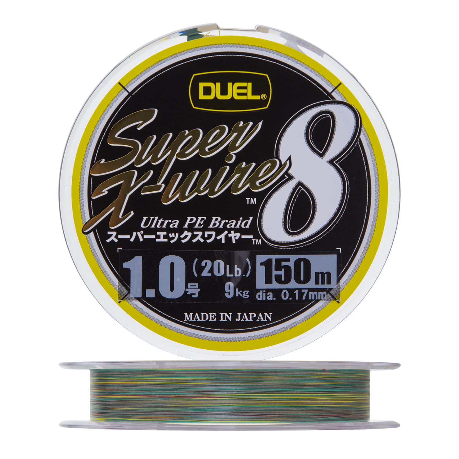 Шнур Yo-Zuri Duel PE Super X-Wire 8 150м 5Color-Yellow Marking 1,0 0,17мм 9,0кг - фото 1