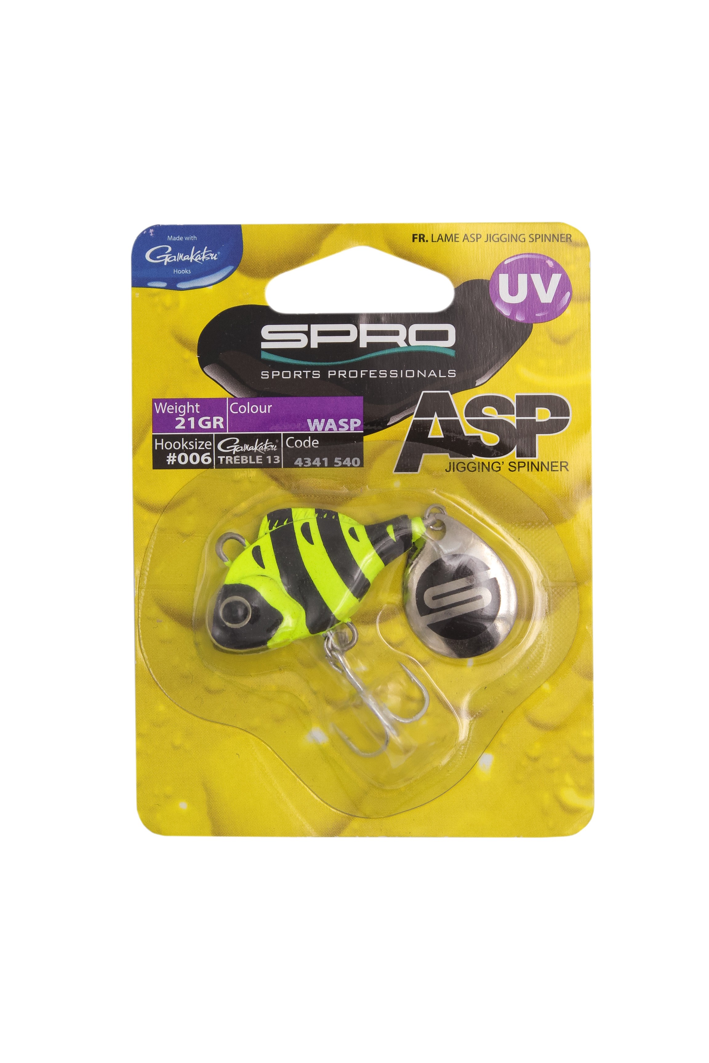 Тейл-спиннер SPRO ASP spinner UV wasp 21гр - фото 1