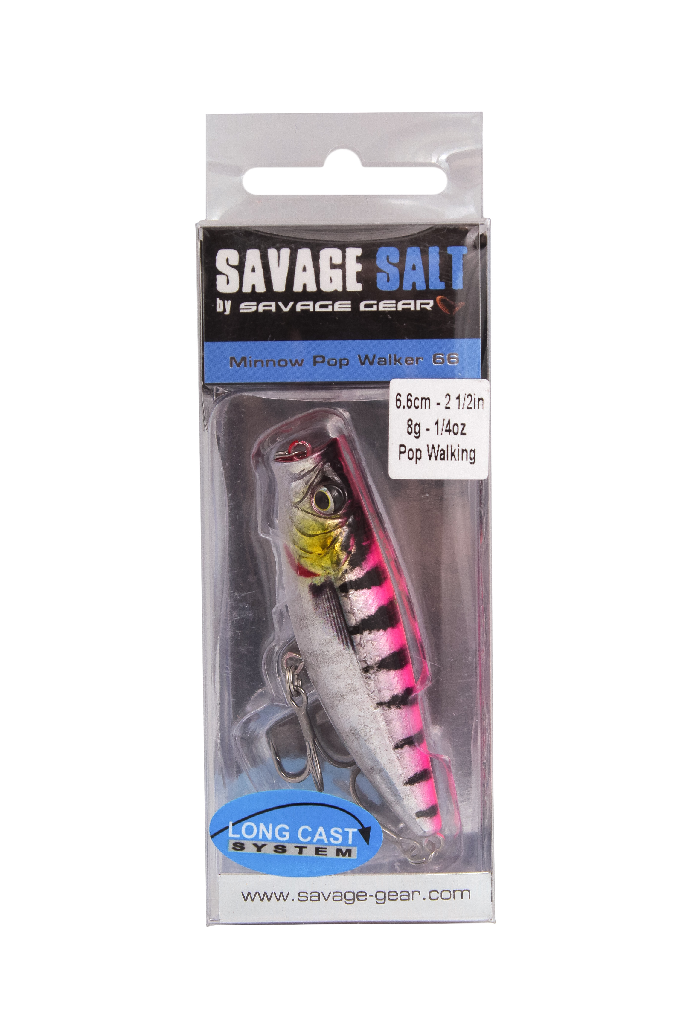 Воблер Savage Gear 3D minnow pop walker 6.6см 8гр  F pink barracuda - фото 1