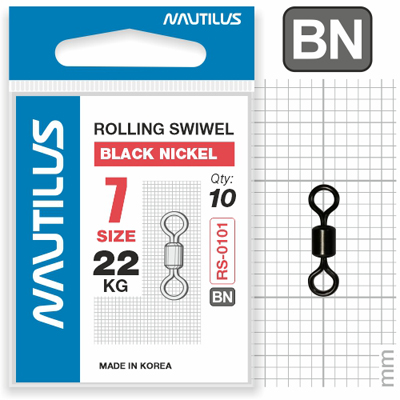 Вертлюг Nautilus Rolling Swivel 0101 №7 22кг - фото 1