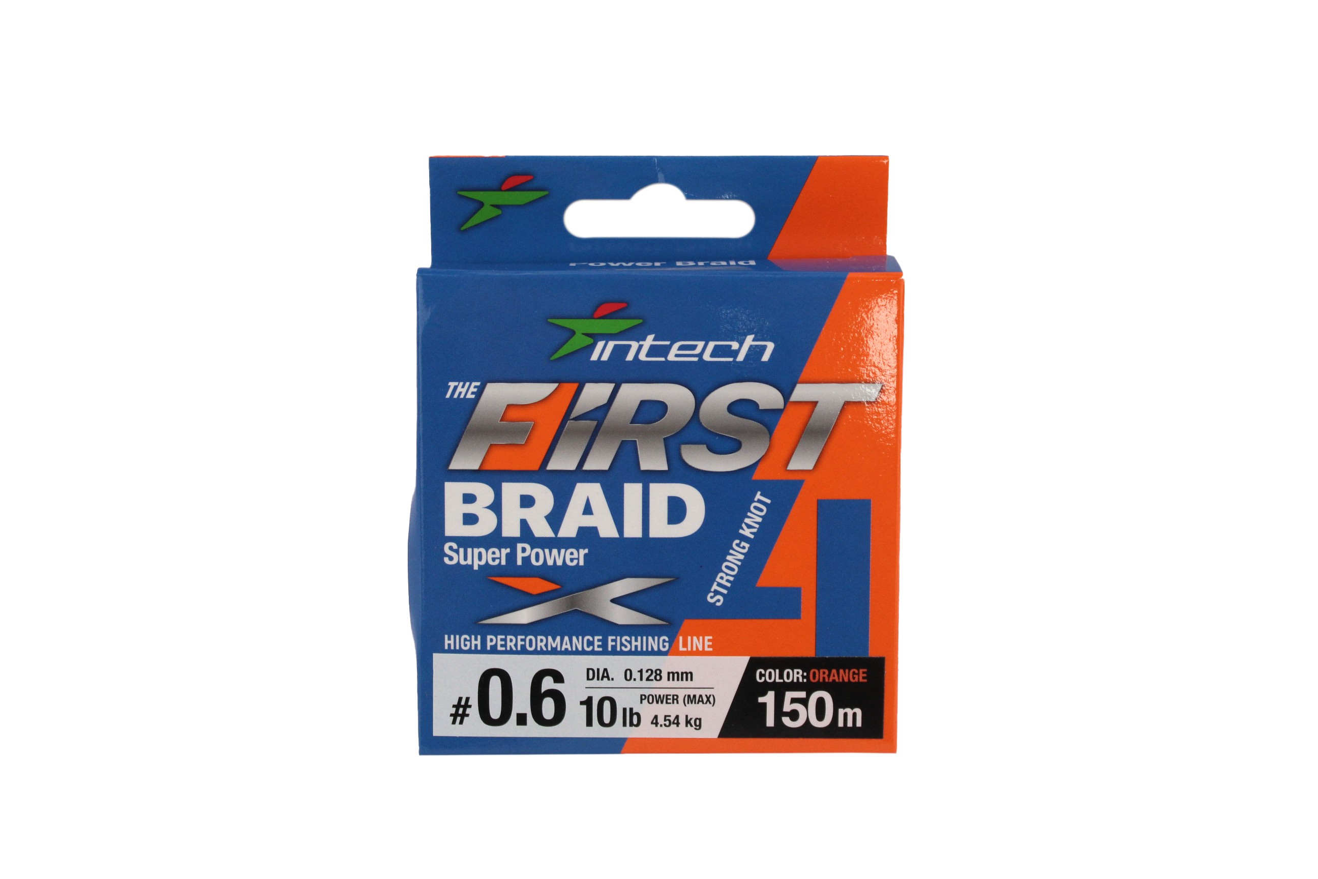 Шнур Intech First Braid X4 150м 0,6/0,128мм orange - фото 1