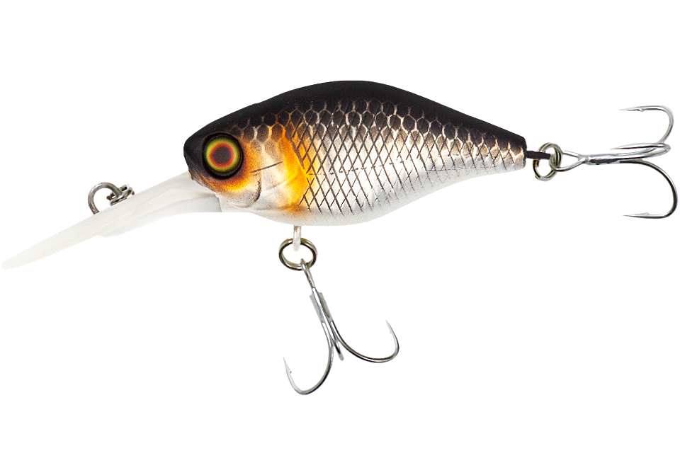 Воблер Jackall D Chubby 38 Silent uv mat silver & black - фото 1