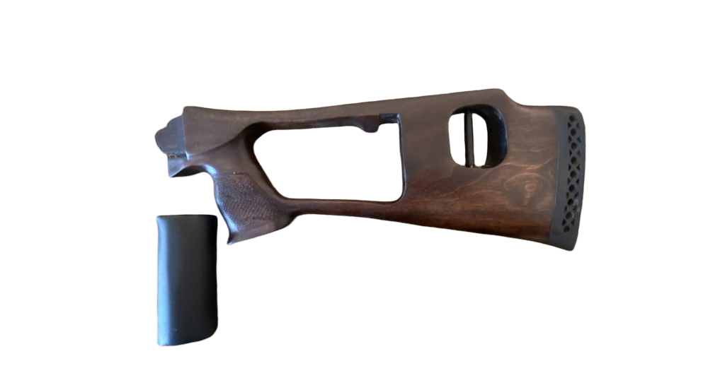 Приклад Левша Сайга-12 тип СВД с подушкой орех - фото 1