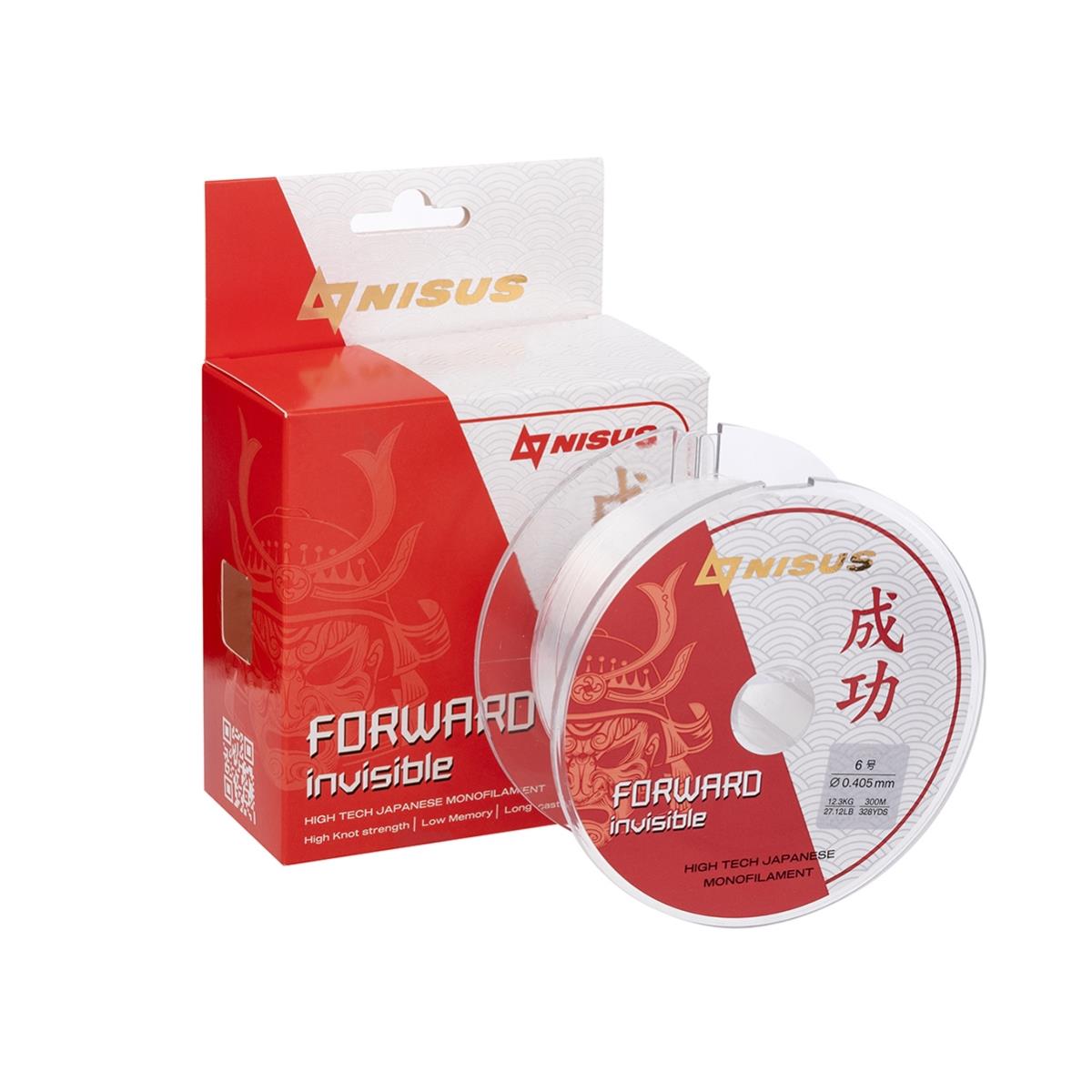 МП Леска FORWARD Invisible 0,405mm/300m Nylon Transparent (N-FI-0405-300) Nisus - фото 1
