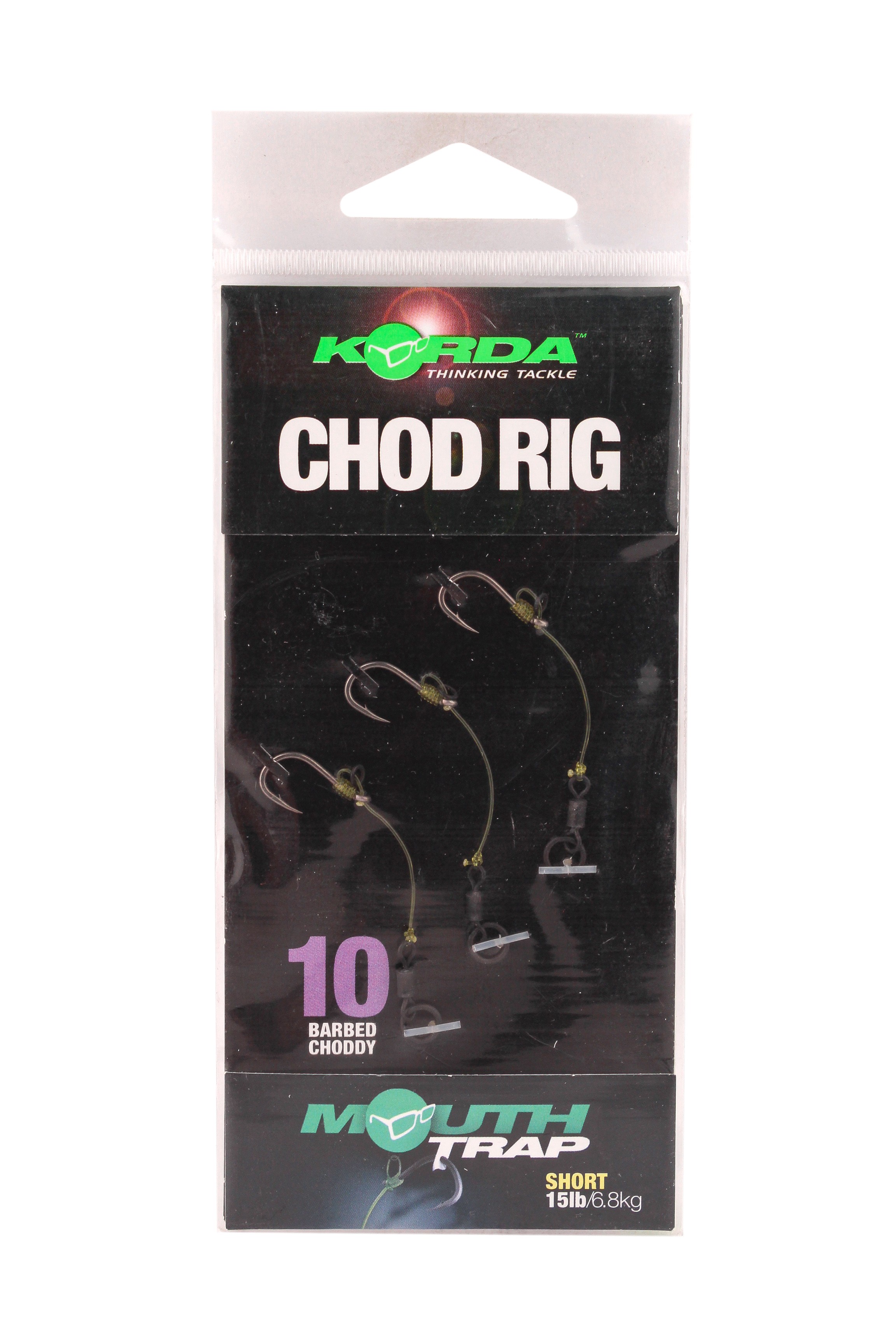 Оснастка Korda Chod rig short barbed X-10 волосяная - фото 1