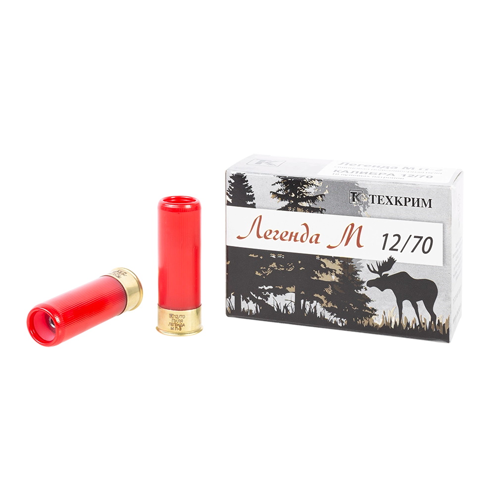 Патрон 12x70 Техкрим пуля Легенда М П-3 экспанс - фото 1