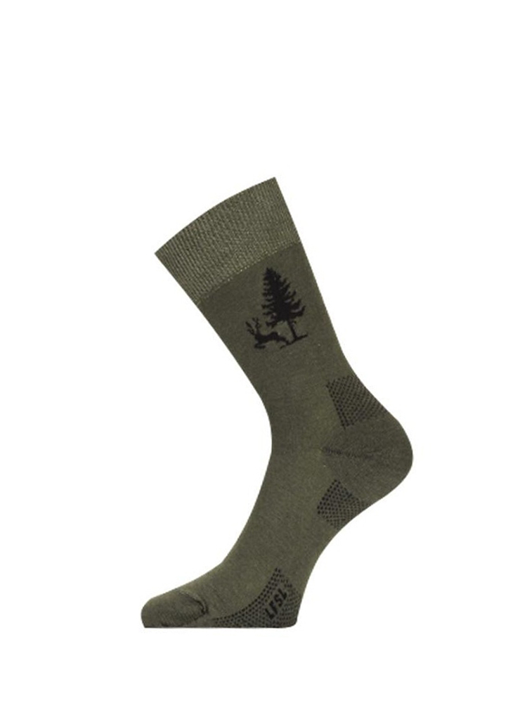 Носки Lasting LFSL 620 cotton+polyamide зеленый с рисунком - фото 1