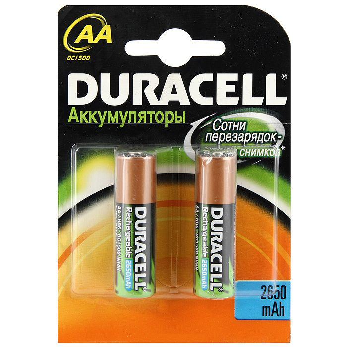 Аккумулятор Duracell AA 2650 mAh B2 - фото 1