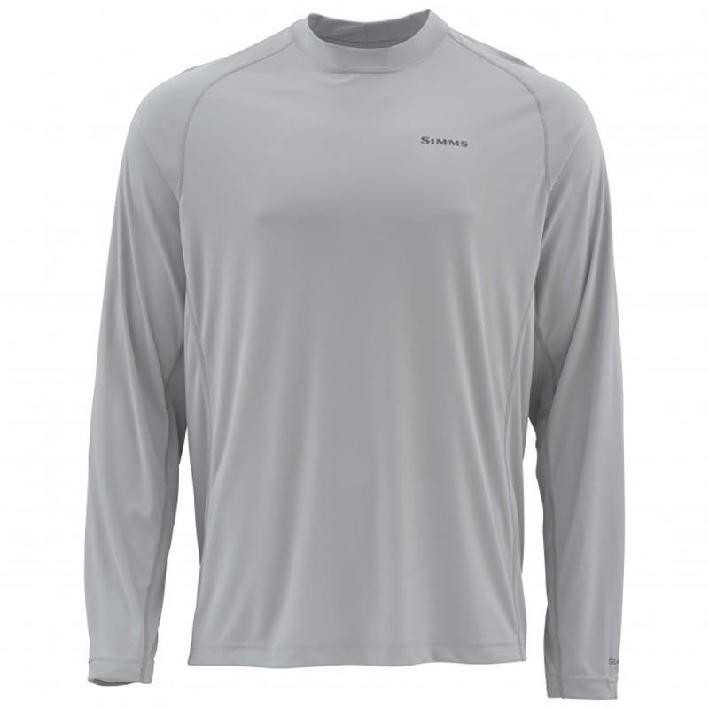 Термофутболка Simms Solarflex LS Crewneck Solid  Sterling - фото 1