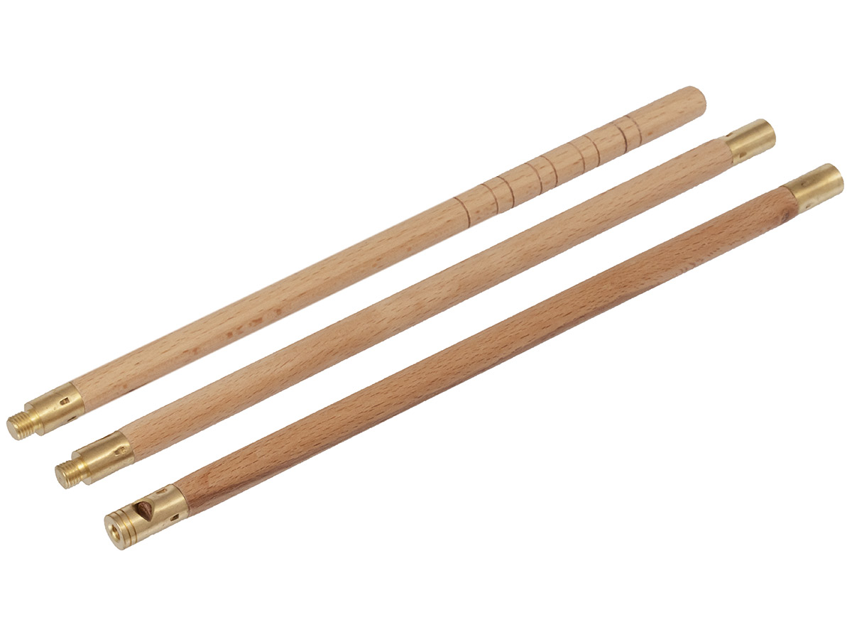 Шомпол ShotTime к12 дерево составной 3 колена резьба М5 мама - фото 1