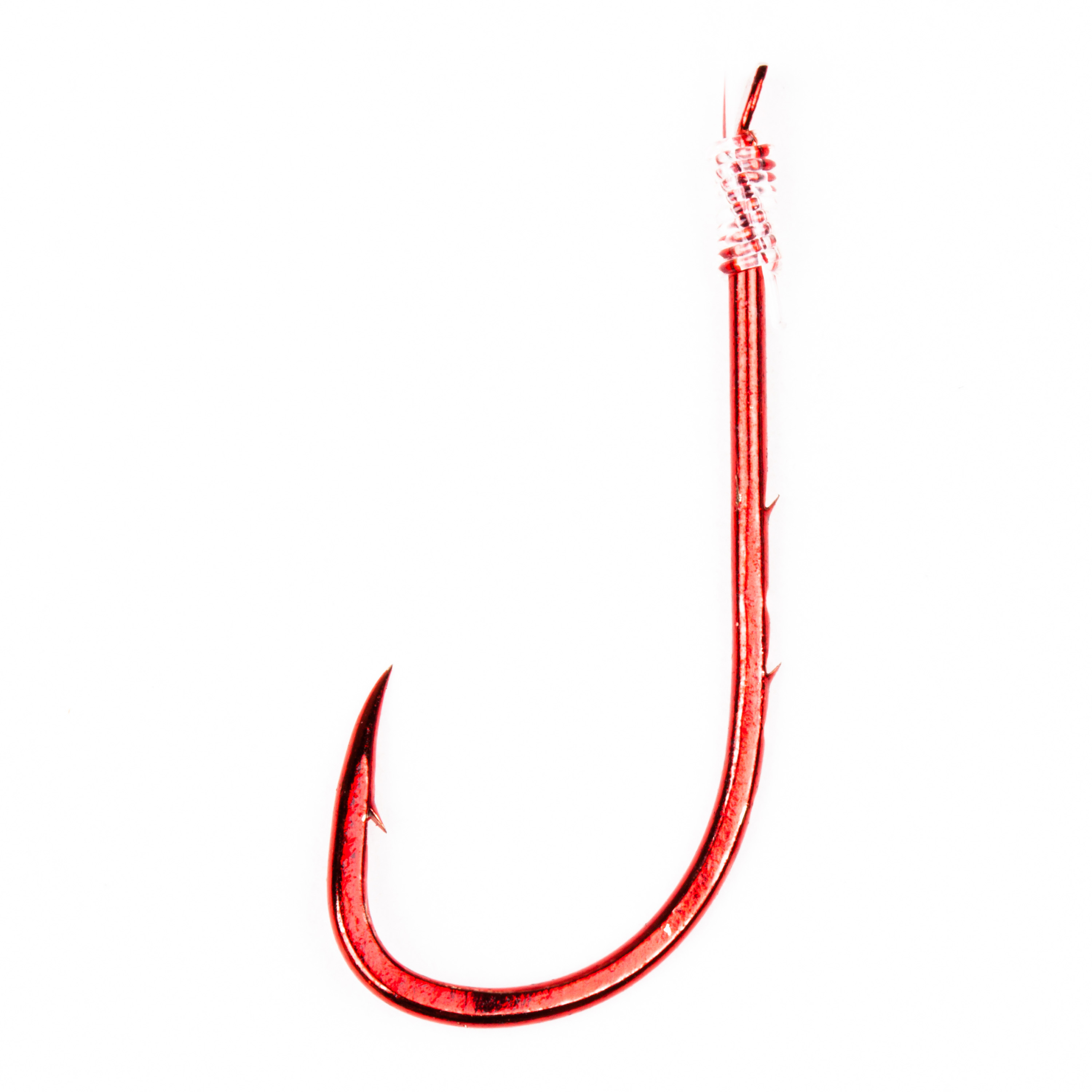 Крючок Gamakatsu с поводком Booklet worm red 5260R 0,18мм 75см №10 - фото 1