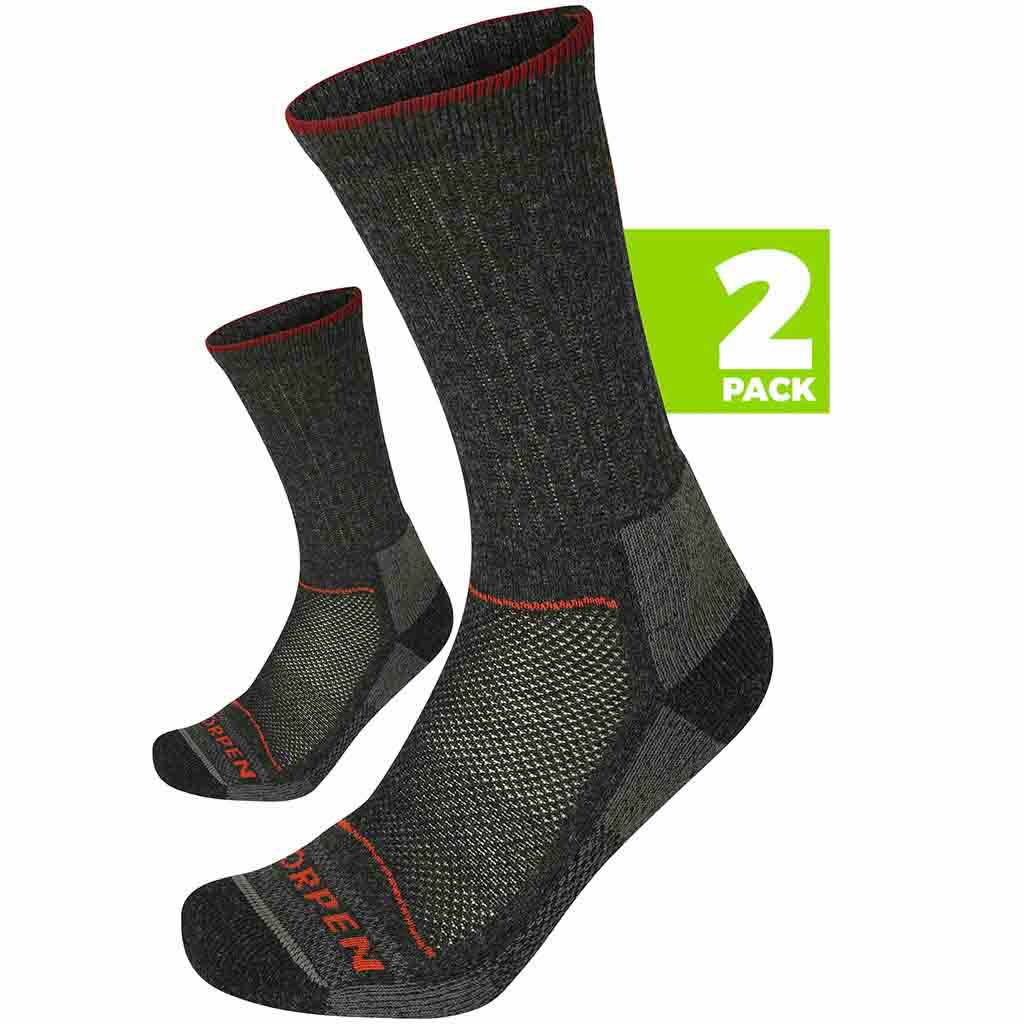 Носки Lorpen T2WE T2 Merino hiker eco grey 2 пары р. M - фото 1