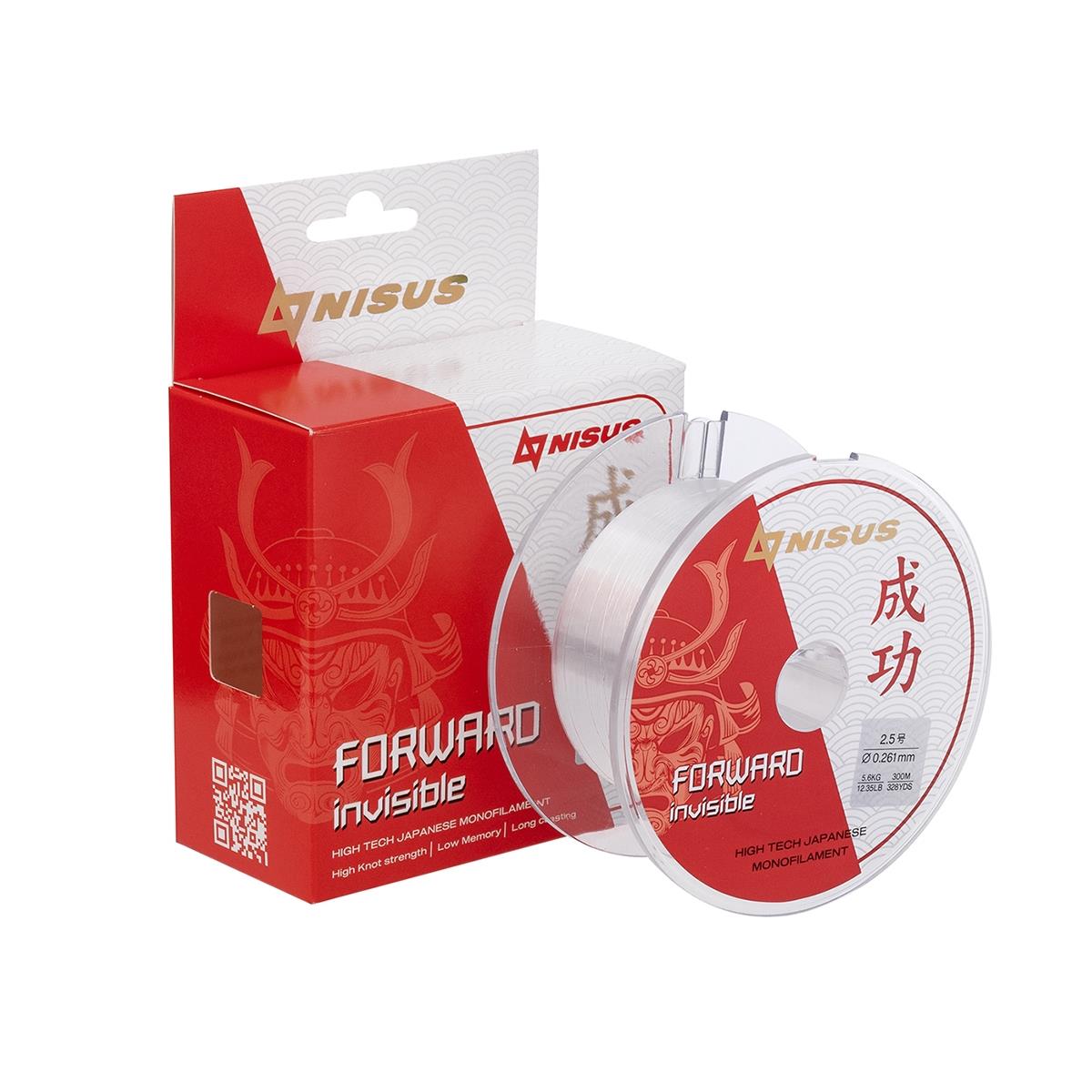 МП Леска FORWARD Invisible 0,261mm/300m Nylon Transparent (N-FI-0261-300) Nisus - фото 1