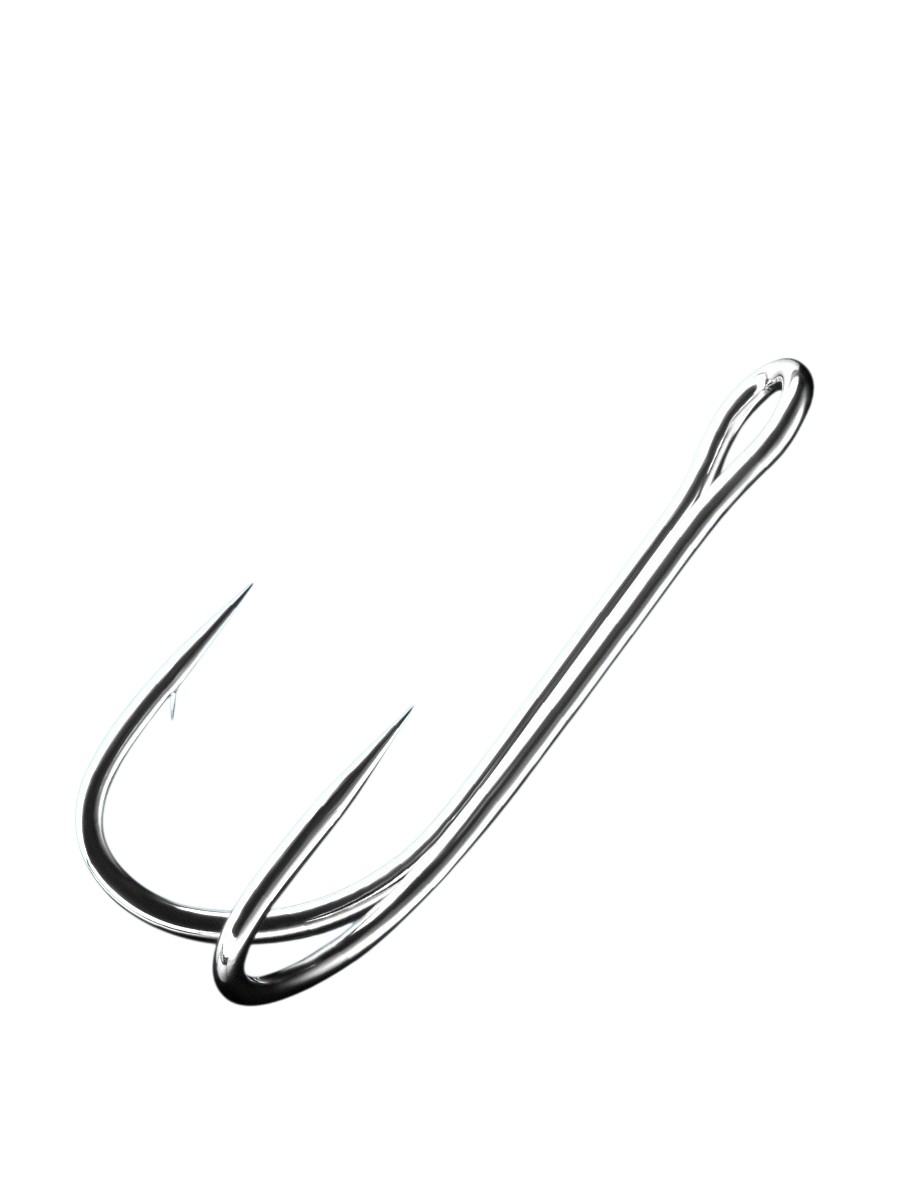 Крючки Sprut Kiba SD-36 NK №1 Double Round Bend Hook Nickel уп.5шт - фото 1
