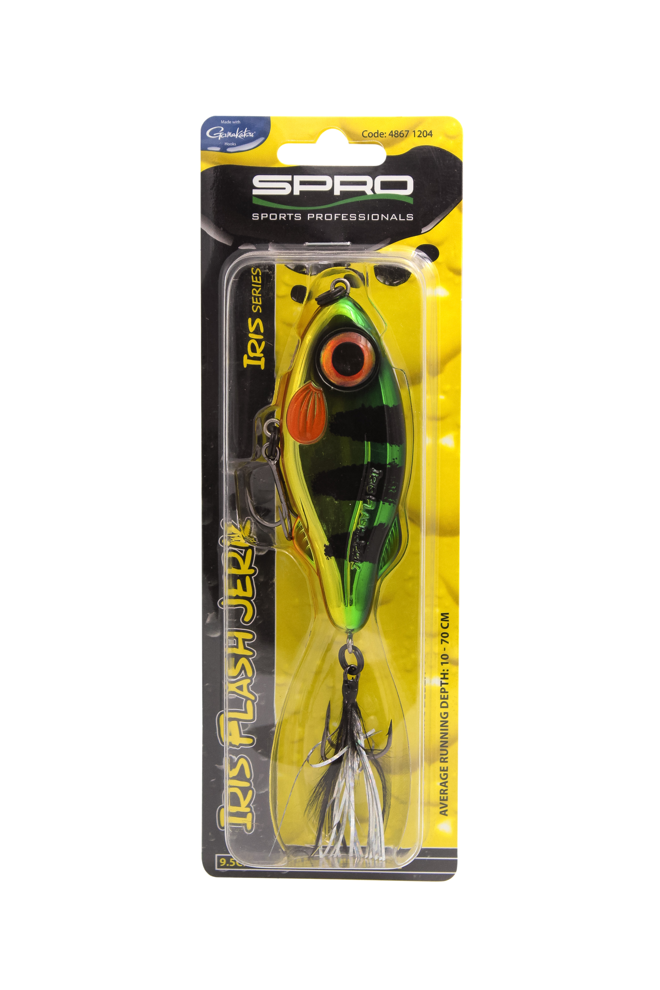 Воблер SPRO Iris flash jerk perch 9,5см 37гр - фото 1