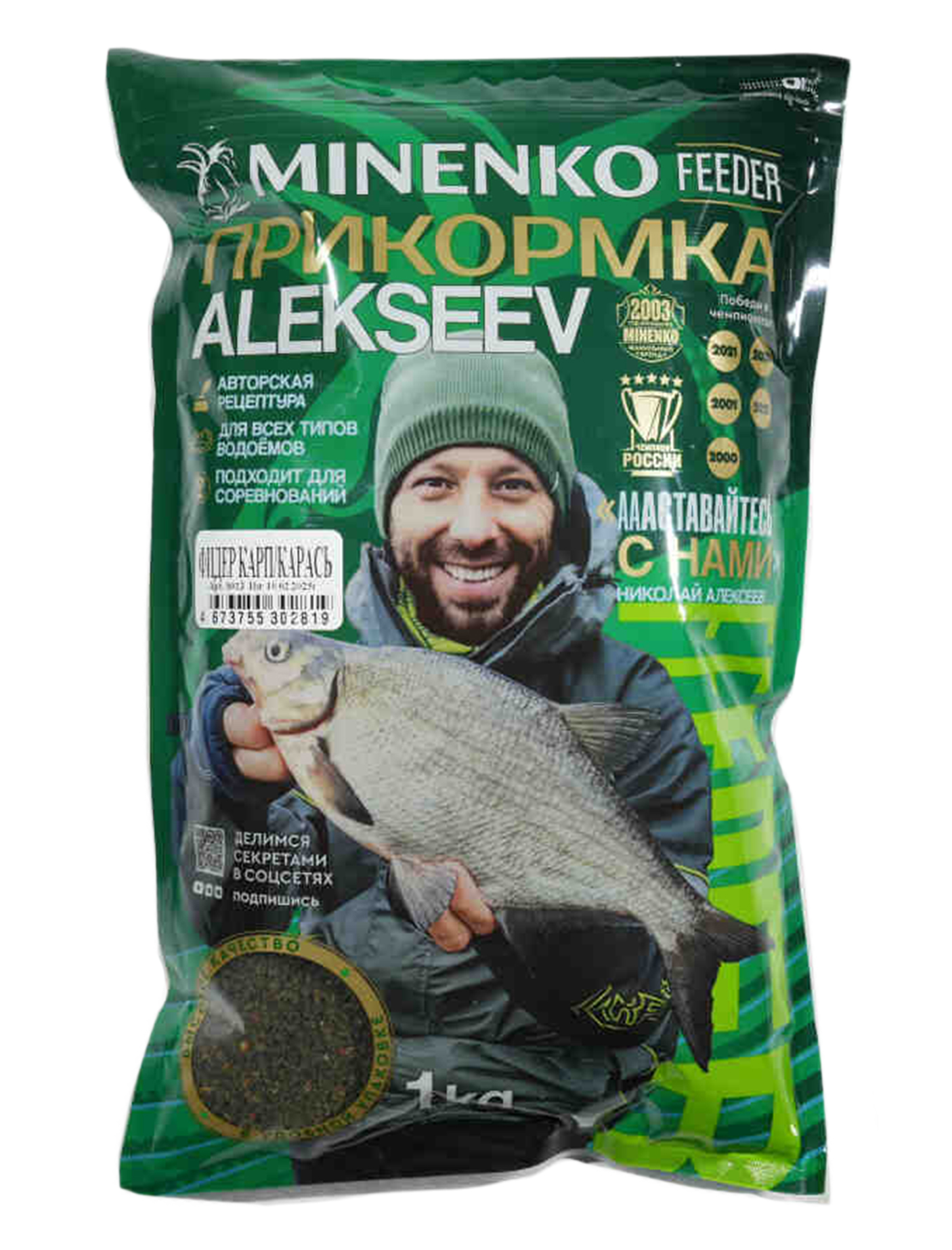 Прикормка MINENKO Feeder Alekseev Карп-карась Com - фото 1