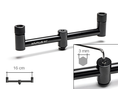 Перекладина буз-бар Nautilus Blacktron 2 rod Buzzbar 18см NBB-218 на 2 уд Com - фото 1