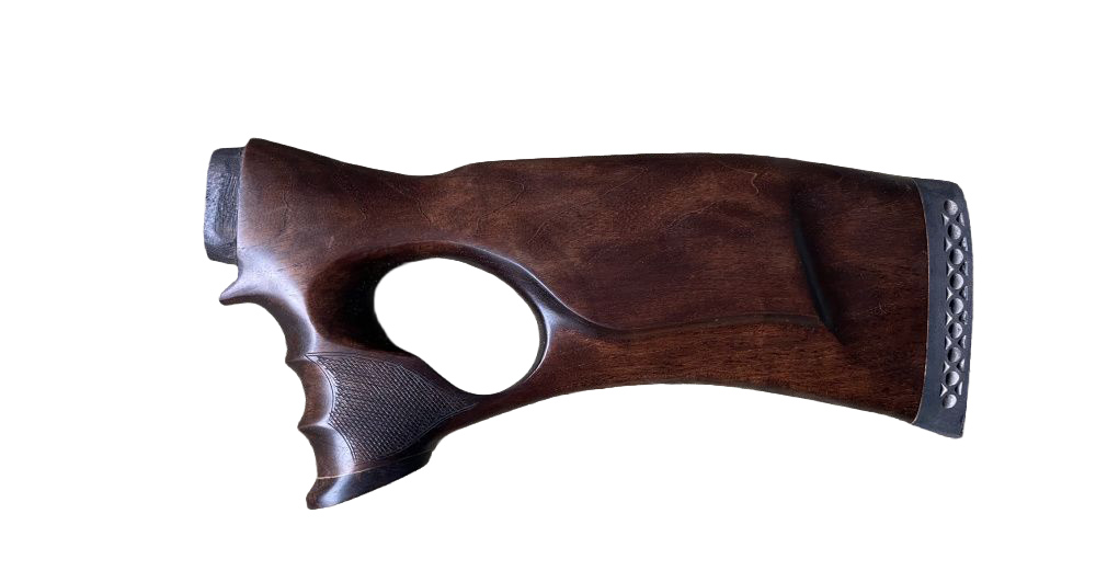 Приклад Левша МЦ 21-12 Монте-Карло ортопед с резн. ручкой орех - фото 1